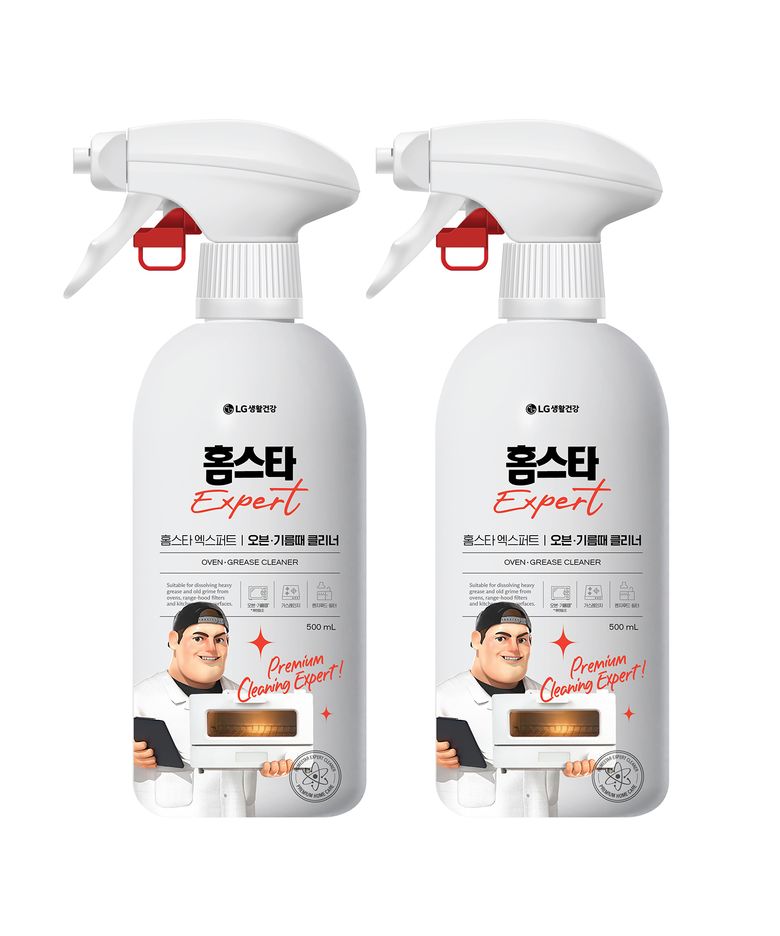 엑스퍼트 오븐 기름때 클리너 인덕션 렌지후드 세정제 500ml x 2개