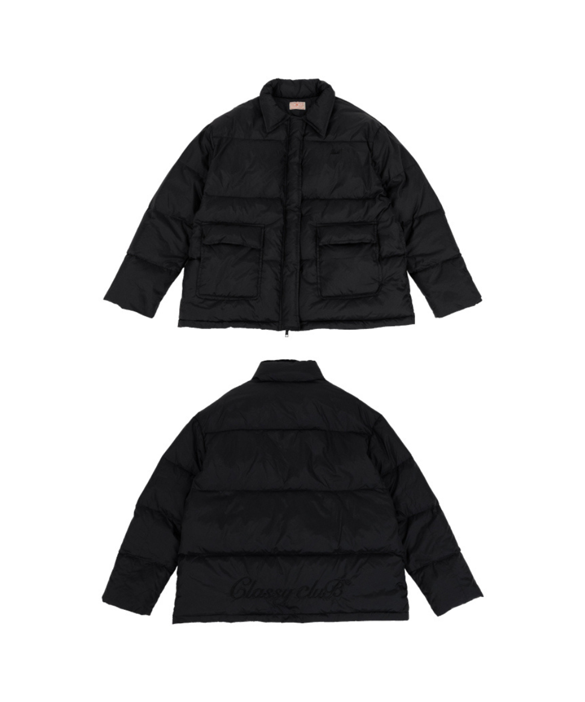 클래씨클럽(CLASSY CLUB) 보이드 패딩 재킷 (Black)