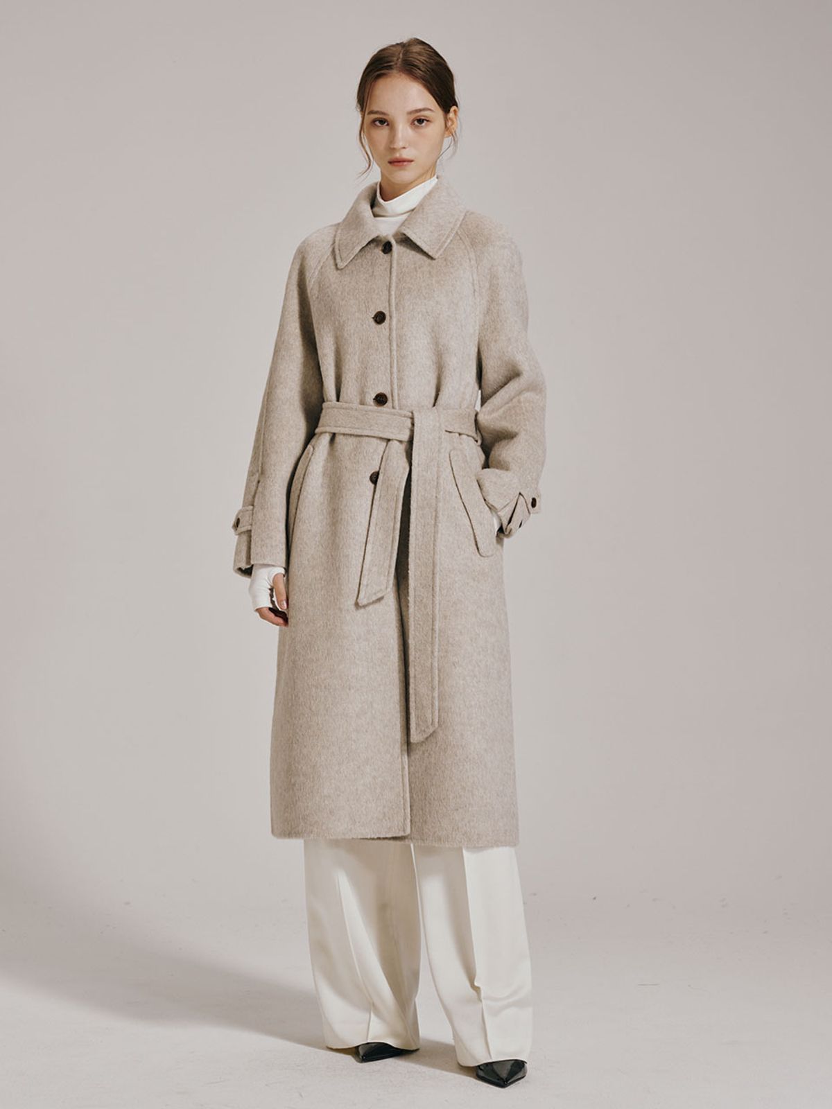 누브(NOUVE) 앙고라 핸드메이드 라글란 코트 - 2컬러 / Angora Handmade Raglan Coat - 2color