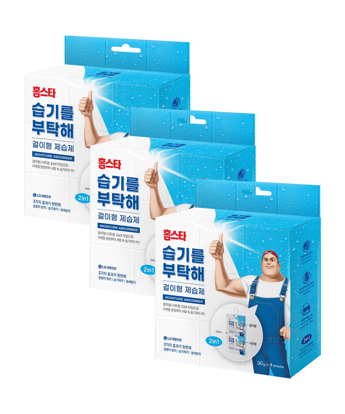 홈스타(HOMESTAR) 습기를 부탁해 걸이형 30g 4개입 x 3개