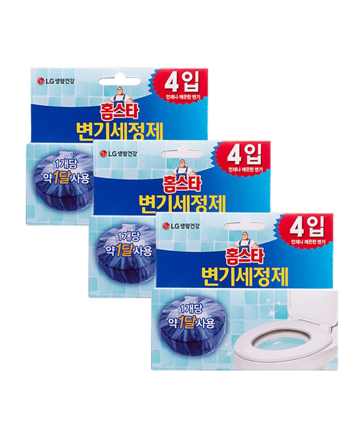 홈스타(HOMESTAR) 변기 세정제 40g 4개입 (알맹이) x 3개