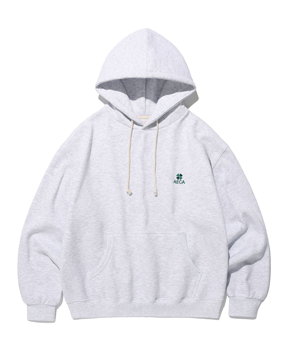 에이카화이트(AECA) EVERYDAY AECA CLOVER BRUSHED HOODIE-LIGHT GREY