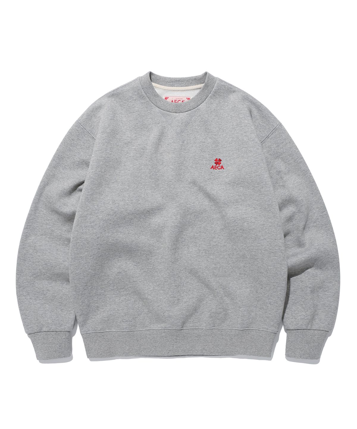 에이카화이트(AECA) EVERYDAY AECA CLOVER BRUSHED SWEAT SHIRTS-GREY