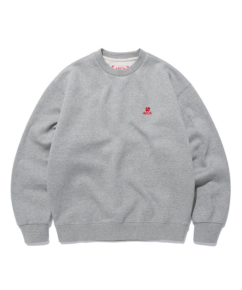 EVERYDAY AECA CLOVER BRUSHED SWEAT SHIRTS-GREY