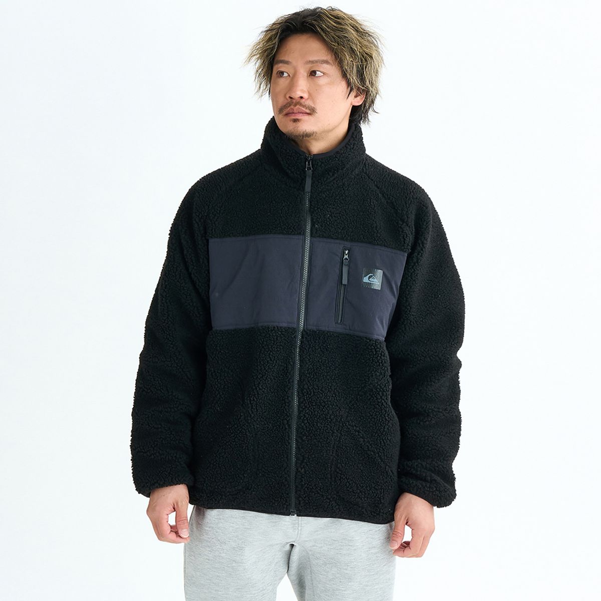 퀵실버(QUIKSILVER) 보아 플리스 자켓 (QF31JK073BLK)