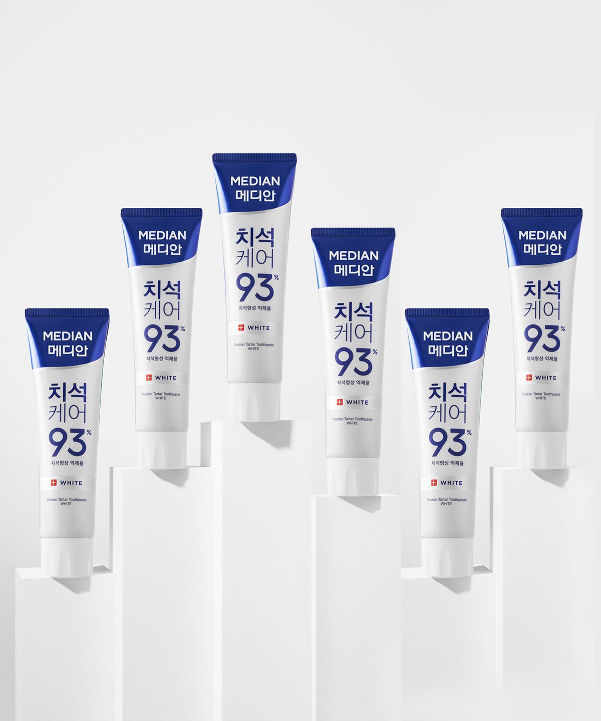 메디안(MEDIAN) 치석 화이트 치약 120g 6입
