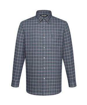 기모 스몰체크 셔츠 그린