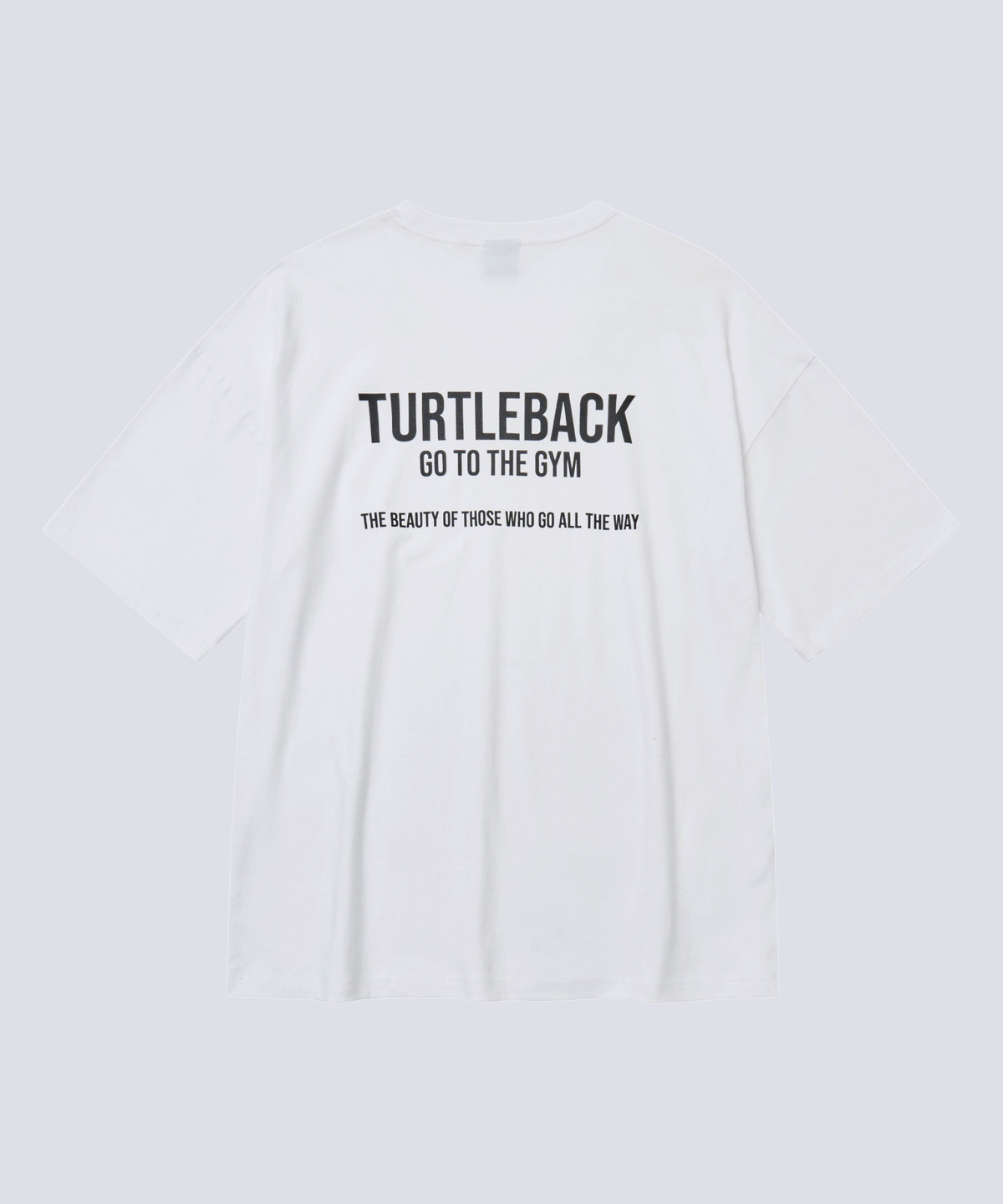 터틀백(TURTLEBACK) 고투더짐 오버핏 반팔 (화이트)