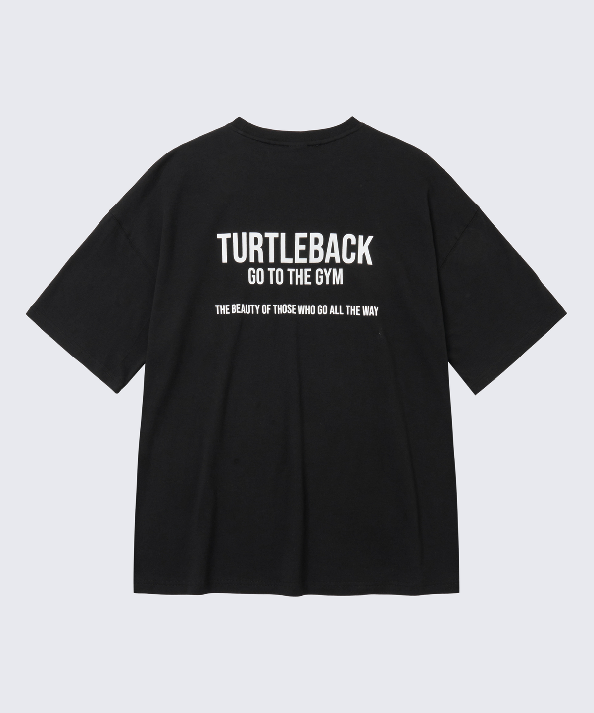 터틀백(TURTLEBACK) 고투더짐 오버핏 반팔 (블랙)