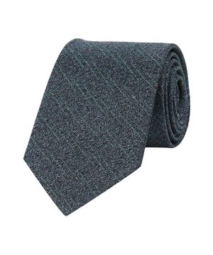 실크100 슬림 솔리드 넥타이 그레이