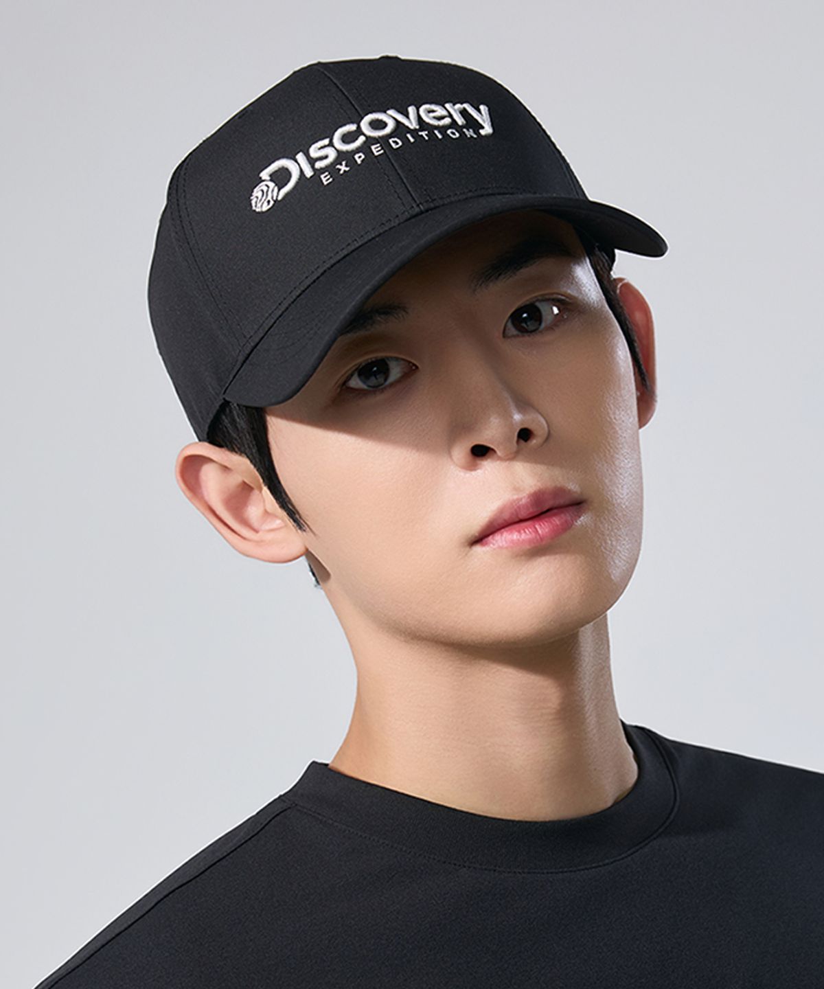 디스커버리 익스페디션(DISCOVERY EXPEDITION) 아웃도어 하드 볼캡 (BLACK)