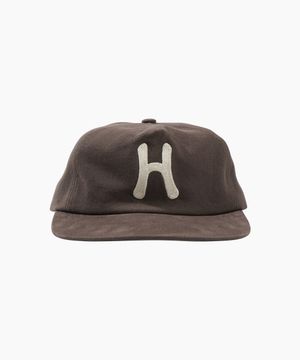 H Logo Chain EMB RX fit 5P Cap_Khaki Gray