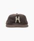 H Logo Chain EMB RX fit 5P Cap_Khaki Gray