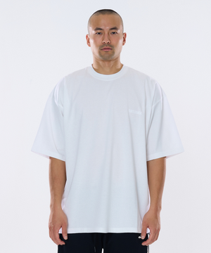 듀얼 코어 오버핏 반팔 티셔츠 (화이트)