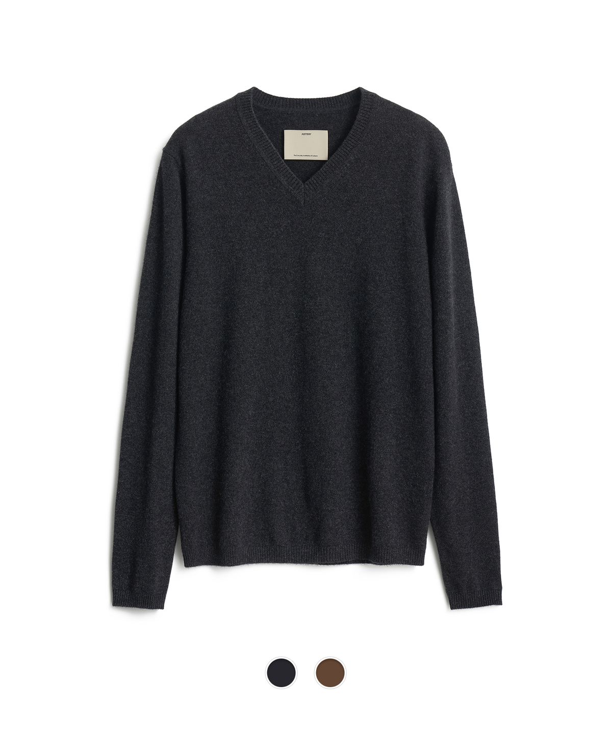 포터리(POTTERY) Cashmere V Neck Knit - 2 Color