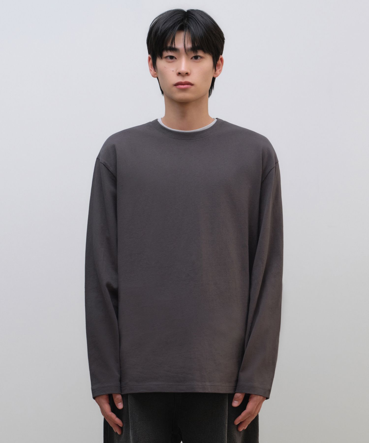 MUSINSA | MUSINSA STANDARD Relaxed OE Crew Neck Long Sleeve T