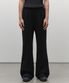 더블 니트 플레어 스웨트 팬츠 [블랙]