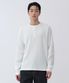와플 헨리 넥 긴소매 티셔츠 [아이보리]