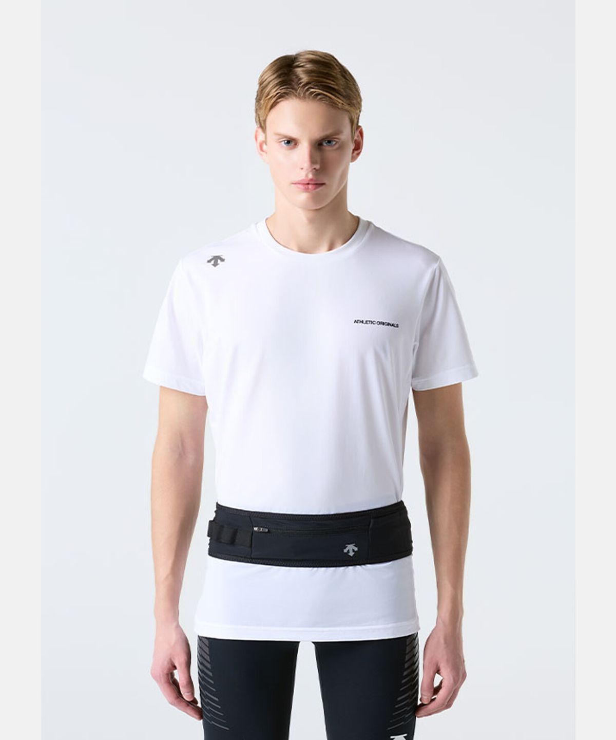 데상트(DESCENTE) 러닝 스트레치 벨트 블랙 SR123RBG1G