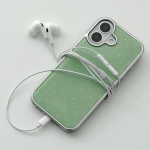 [아이폰 17]  클로버도트 실버 프레임 에폭시 범퍼 아이폰 갤럭시 전기종 케이스