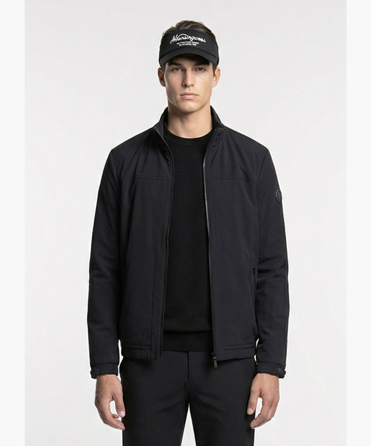 먼싱웨어(MUNSINGWEAR) 남성 플리스 안감 점퍼 블랙 MR121MJP12