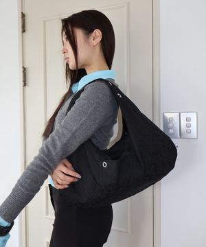 EYELET JACQUARD BAG