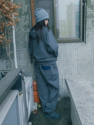 노웨어 스웻 팬츠 차콜