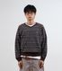 MULTI STRIPE 3STAR V NECK KNIT_BROWN(NG2GSUM600A)