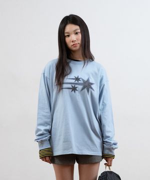 DRAWING 3STAR LS TEE_LIGHT BLUE(NG2GSUT560A)