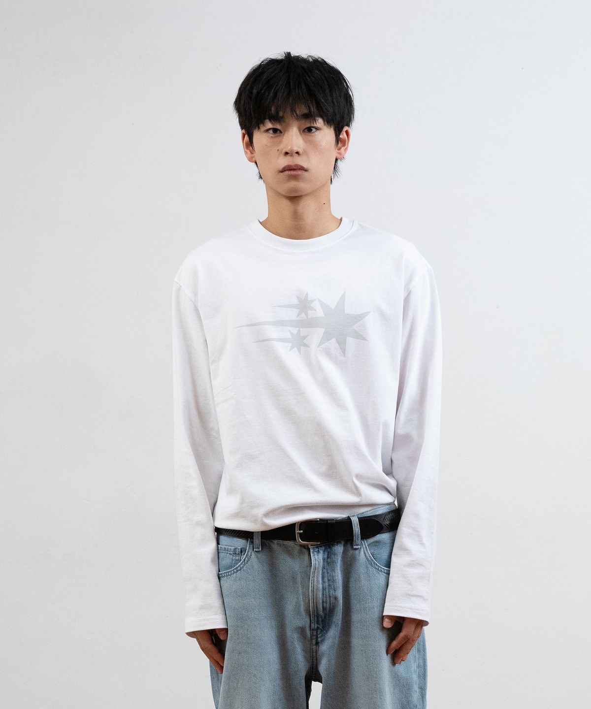 나이스고스트클럽(NICEGHOSTCLUB) 3STAR LS TEE_WHITE(NG2GSUT561A)