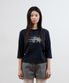 3STAR APPLIQUE 3/4 SLEEVE TEE_NAVY(NG2GSUT563A)