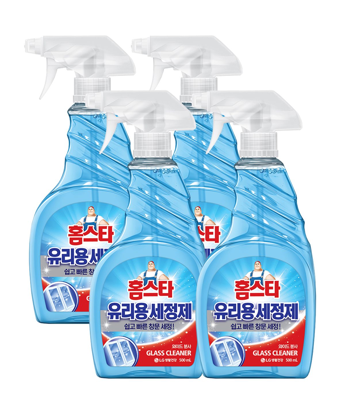 홈스타(HOMESTAR) 유리용 세정 스프레이 500ml x 4개