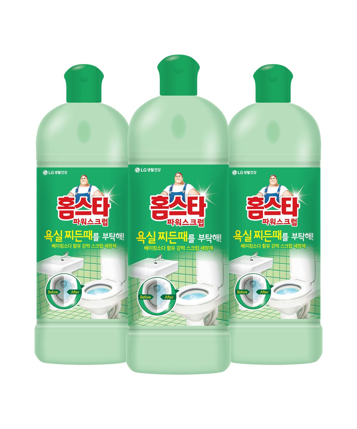 홈스타(HOMESTAR) 파워스크럽 욕실용 550ml x 3개