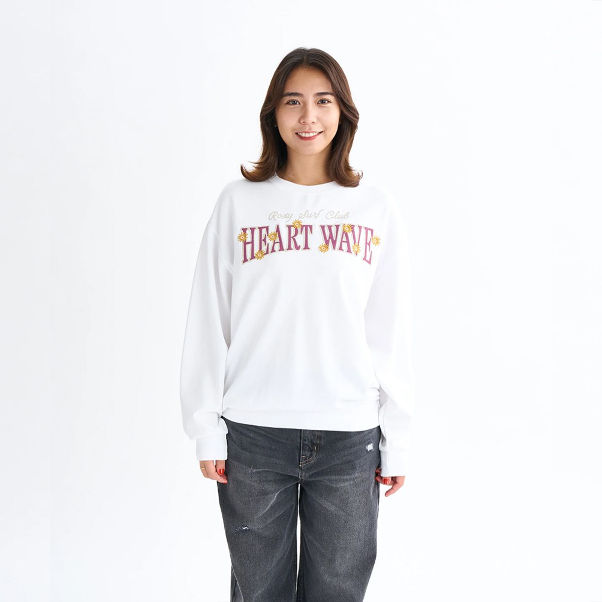 록시(ROXY) HEART  WAVE 맨투맨 (RF31LT071WHT)