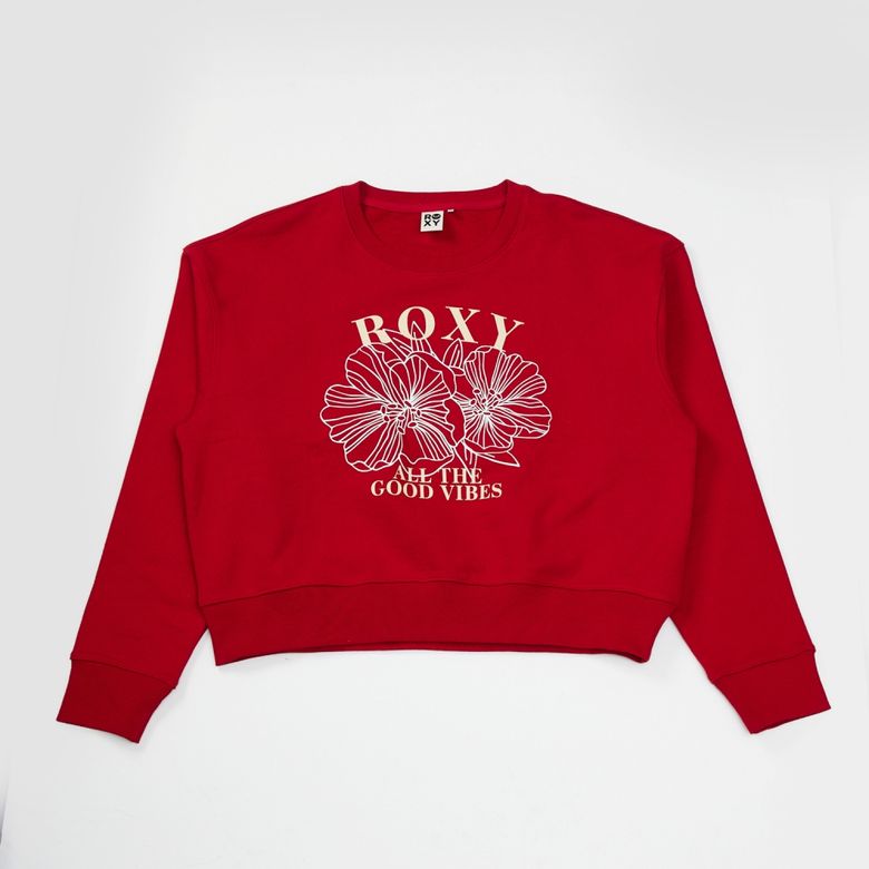 온 플라워 크루넥 맨투맨 (RF11LT106RED)