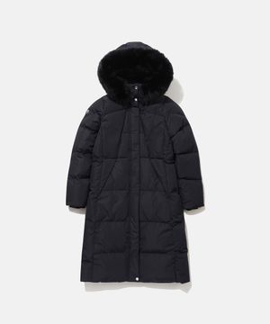 여성 롱 캐논 구스다운 블랙 SP422SDJO7