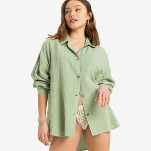 모닝 타임 오버사이즈 긴팔 셔츠 (RF11SH041GHZ)