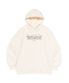 메종 라이크유 레터링 오버핏 후드티 (아이보리)