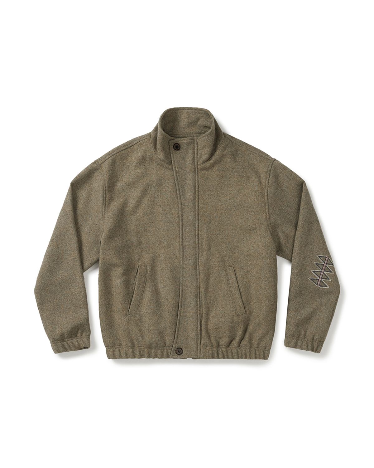 카락터(KARACTOR) Machete wool blouson / Taupe melange