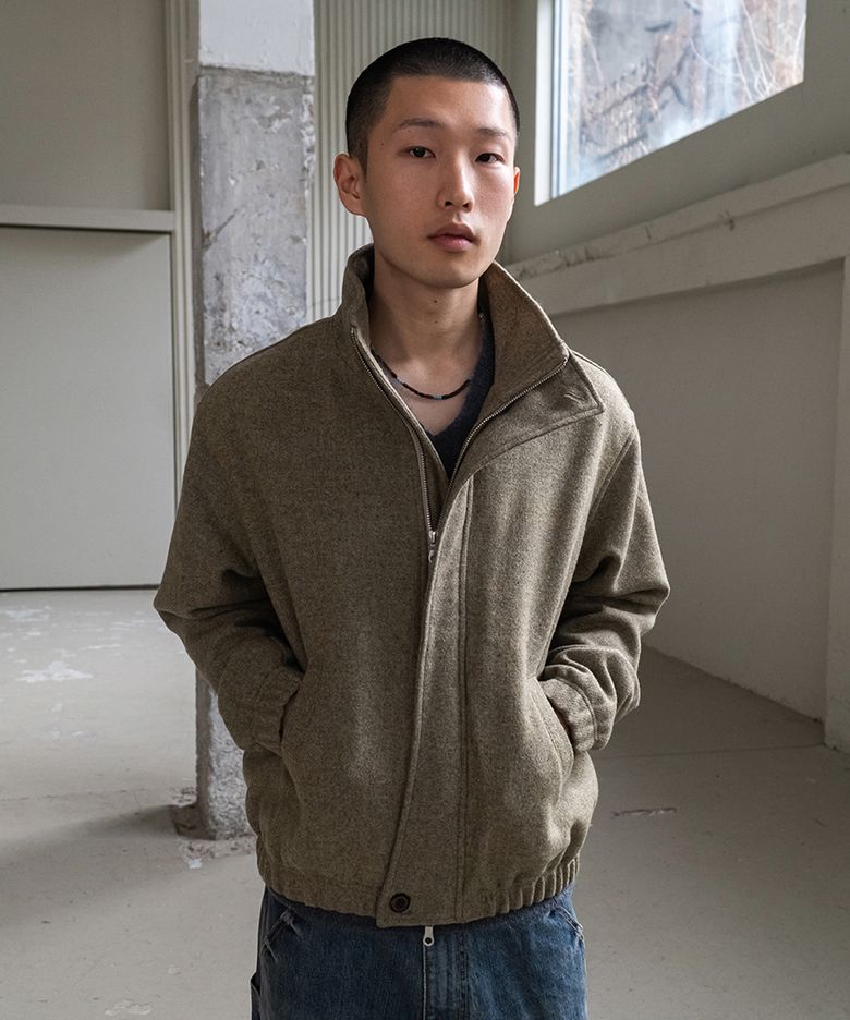 Machete wool blouson / Taupe melange