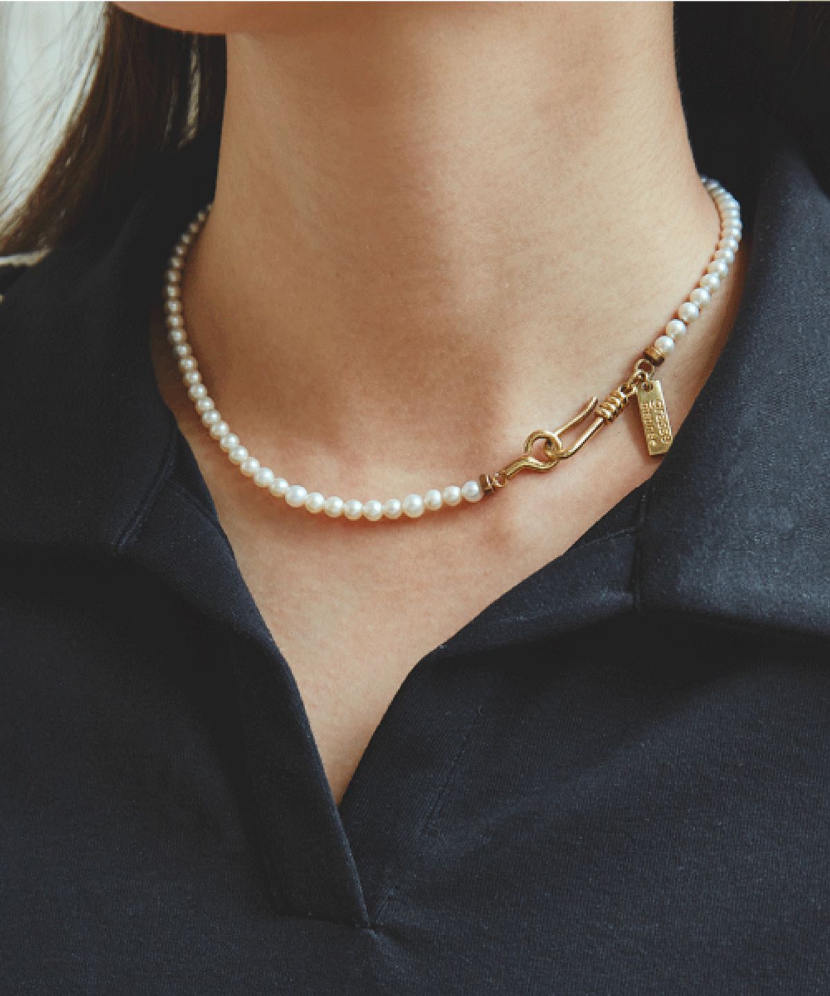 그라스마티네(GRASSE MATINEE) Chunky Pearl Necklace