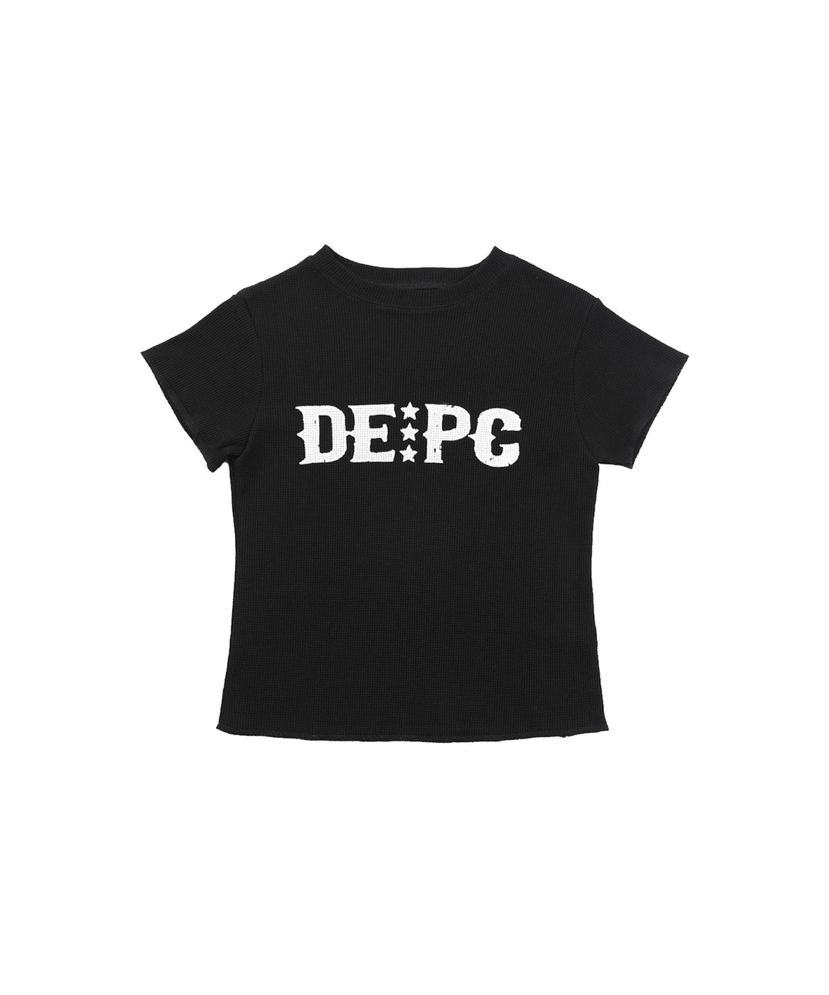 뎁크(DEPC) WAFFLE T-SHIRT - BLACK
