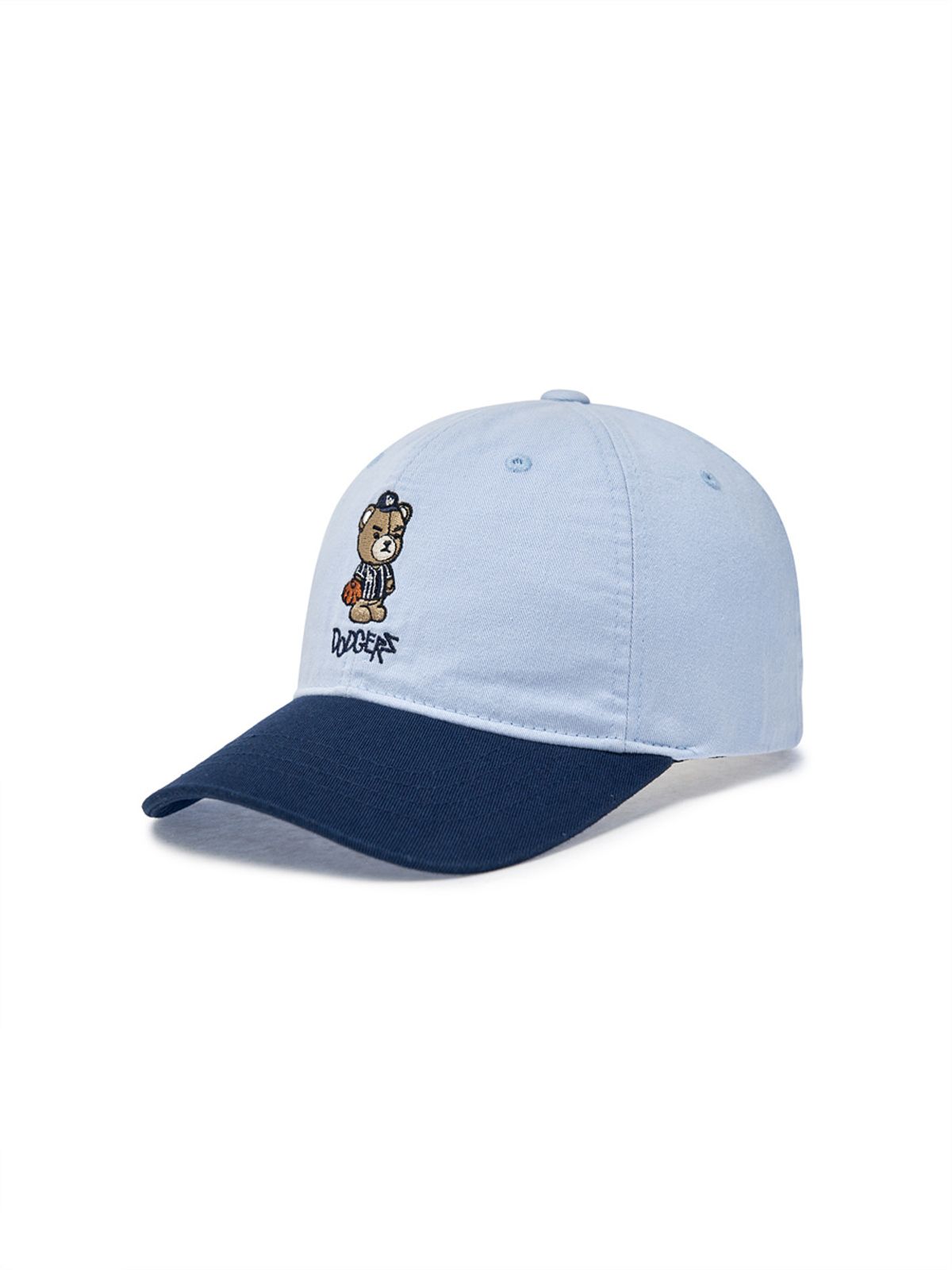 엠엘비 키즈(MLB KIDS) 메가베어 배색 볼캡 LA (Sky blue)