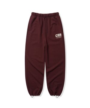 CGP 아치 로고 트레이닝 팬츠_버건디