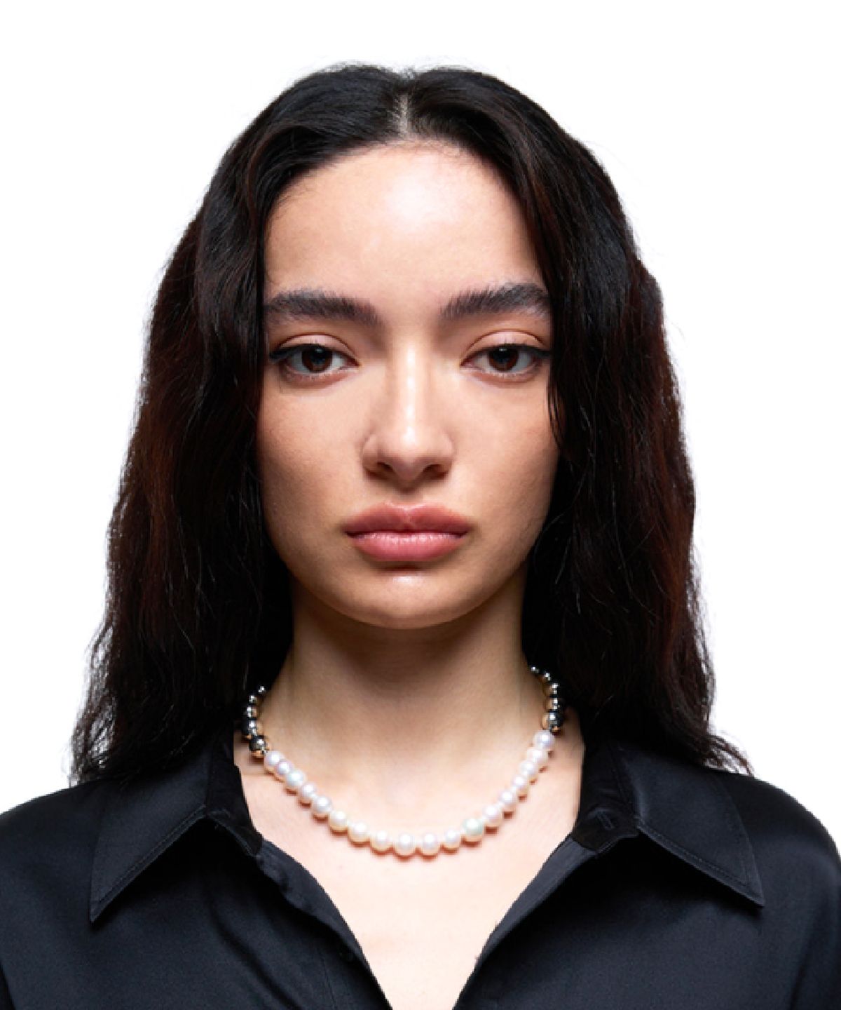 그라스마티네(GRASSE MATINEE) Ball Chain Pearl Necklace
