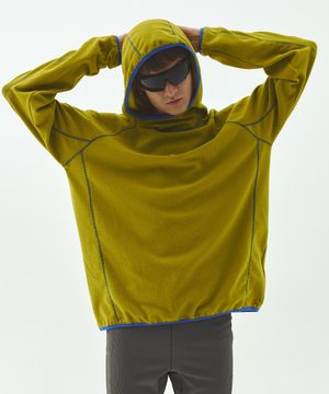 그리드 텍스쳐 트레킹 후디 (Yellow)