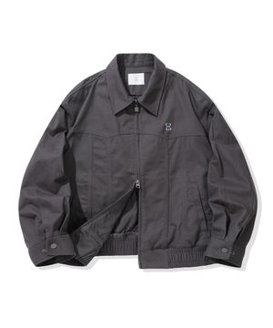 (우먼) 코튼 블루종 점퍼_차콜