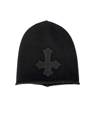 Cross Rolled Knit Beanie ((black))