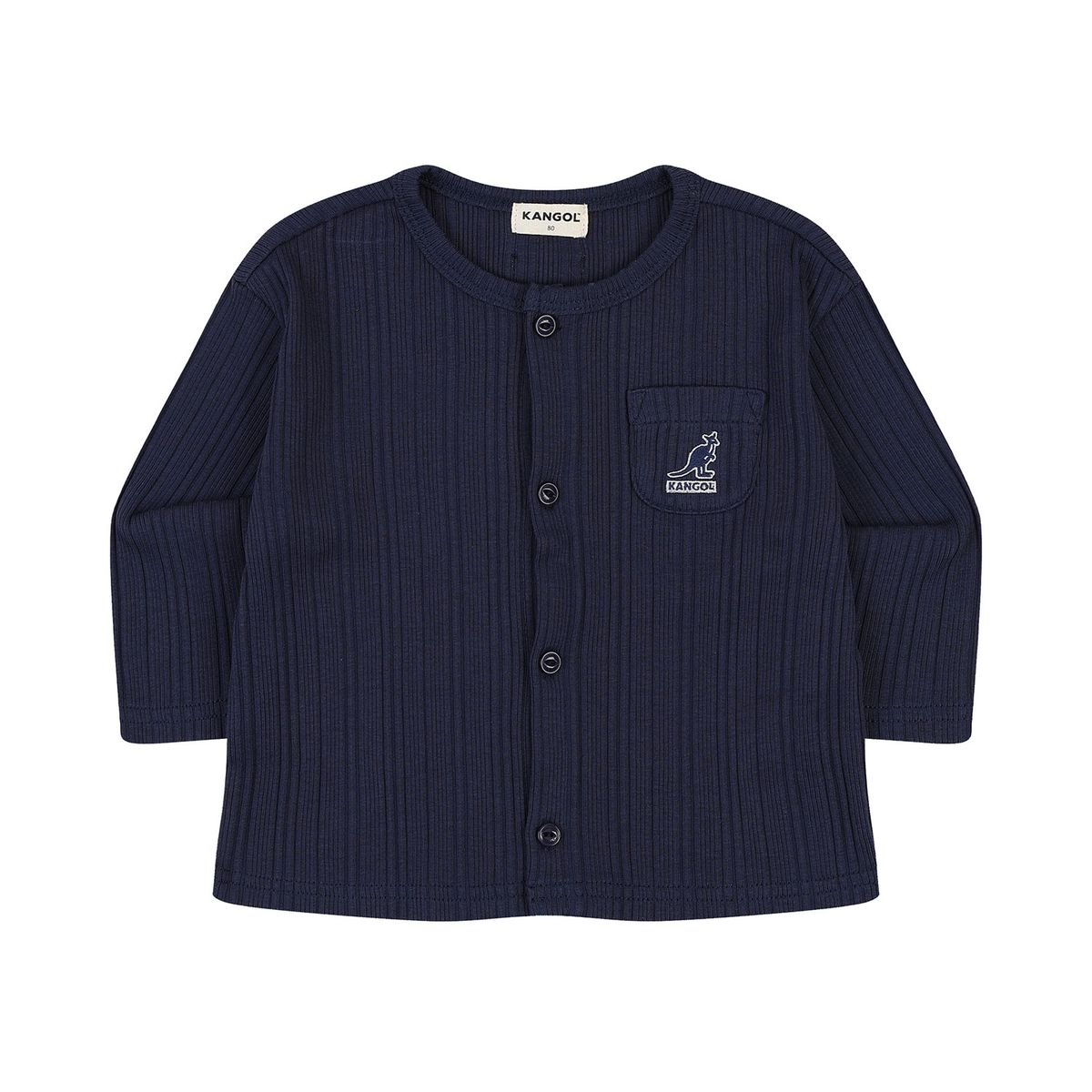 캉골키즈(KANGOL KIDS) [베이비] 리브드 가디건 SA 0A01 네이비