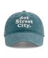 DOT 워싱 자수 볼캡-블루그린